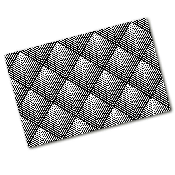 Chopping board glass Geometric background