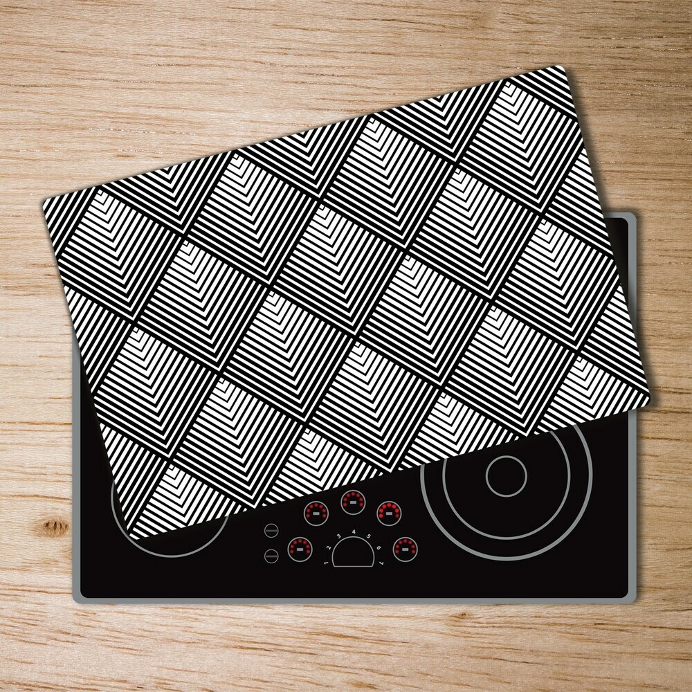 Chopping board glass Geometric background