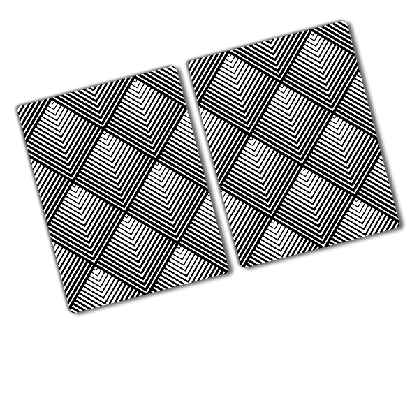 Chopping board glass Geometric background