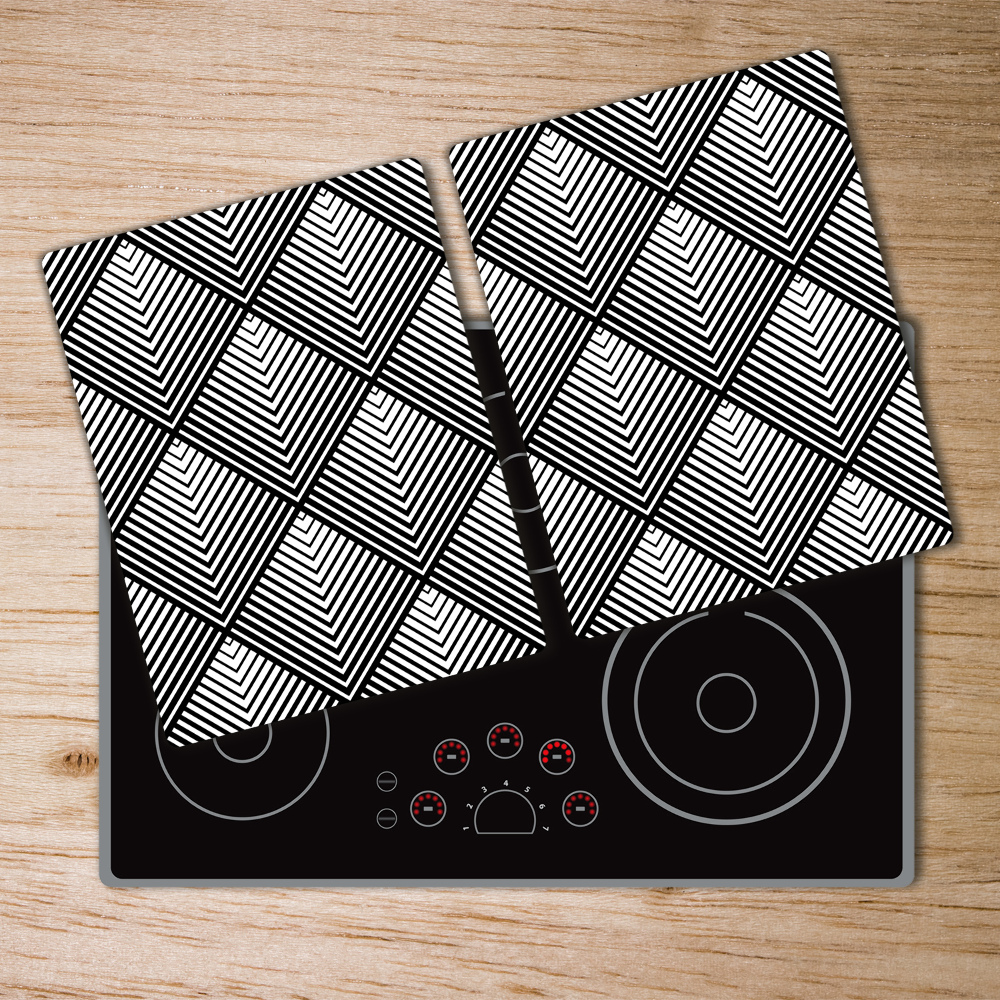 Chopping board glass Geometric background