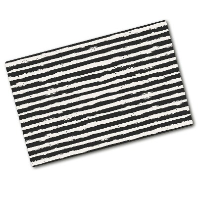 Worktop saver Black and white stripes