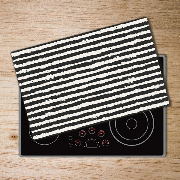 Worktop saver Black and white stripes