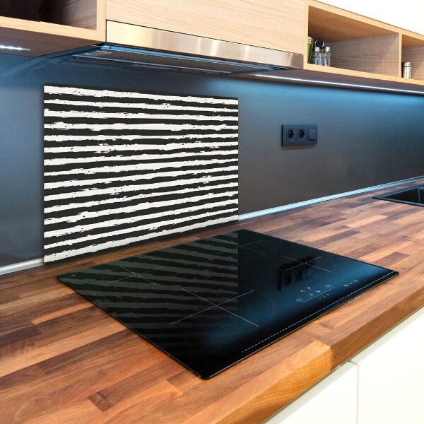 Worktop saver Black and white stripes