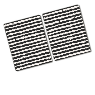 Worktop saver Black and white stripes