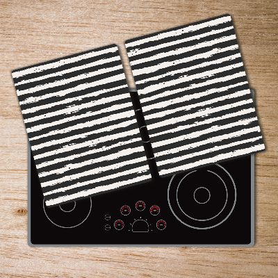 Worktop saver Black and white stripes