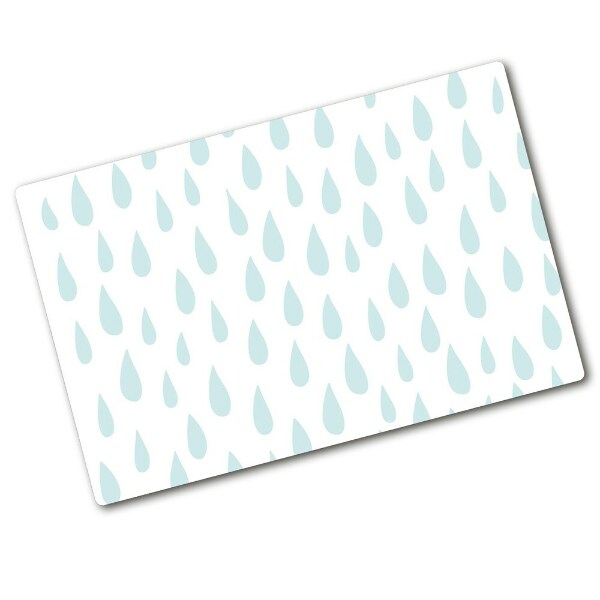 Chopping board glass Drops children's room