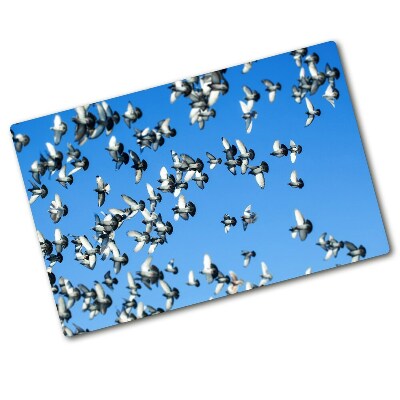 Cutting board Flock of pigeons