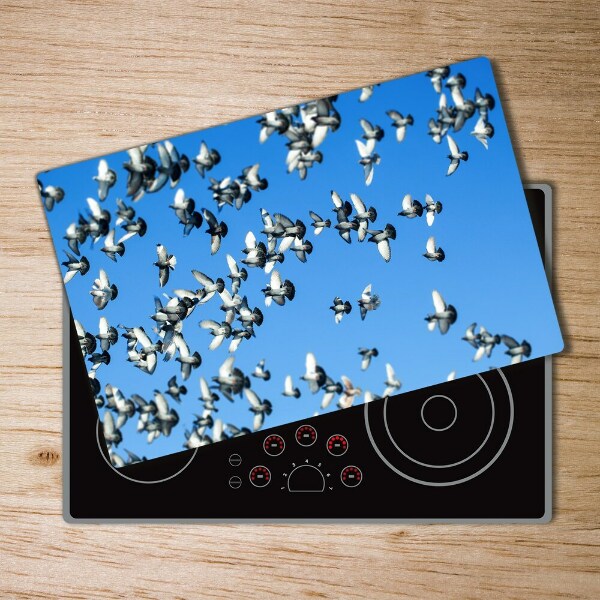 Cutting board Flock of pigeons