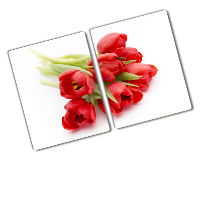 Cutting board Red tulips