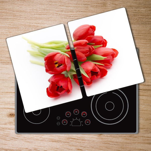 Cutting board Red tulips