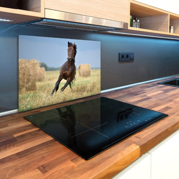 Chopping board glass Horse at a gallop