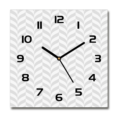 Square glass clock Geometric background