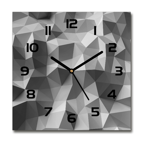 Square wall clock Abstraction of the triangle