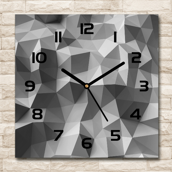 Square wall clock Abstraction of the triangle