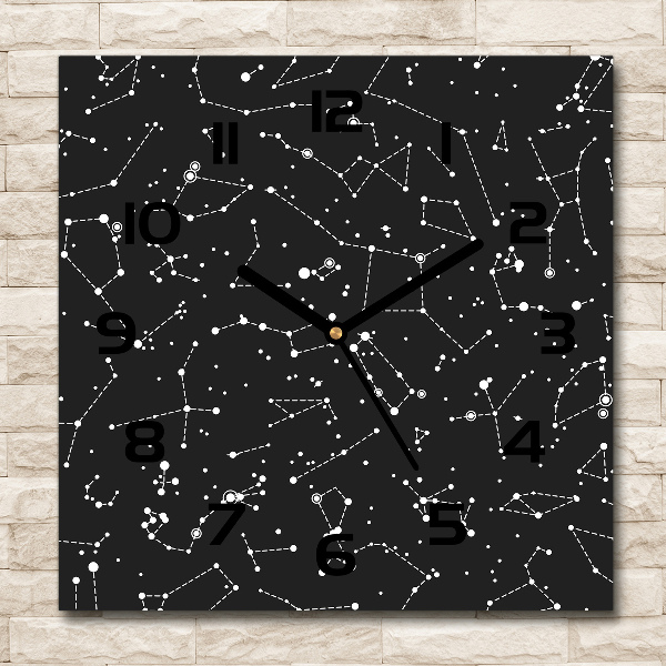 Square wall clock Constellation