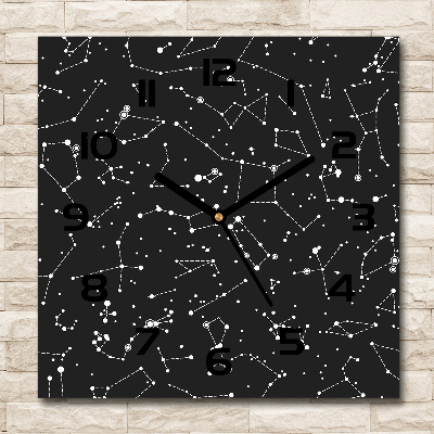 Square wall clock Constellation