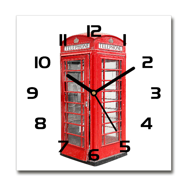 Square kitchen clock telephone booth