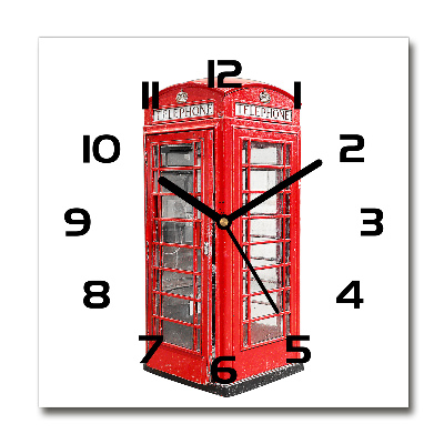 Square kitchen clock telephone booth