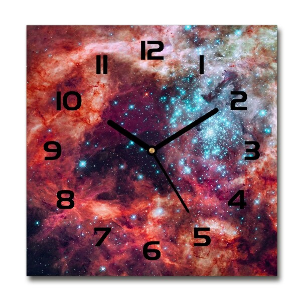 Square wall clock Magellan cloud