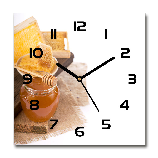 Square wall clock Honey