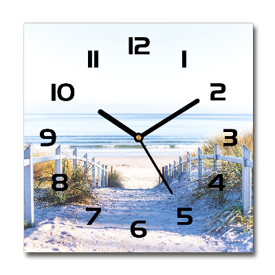 Square wall clock Coastal dunes