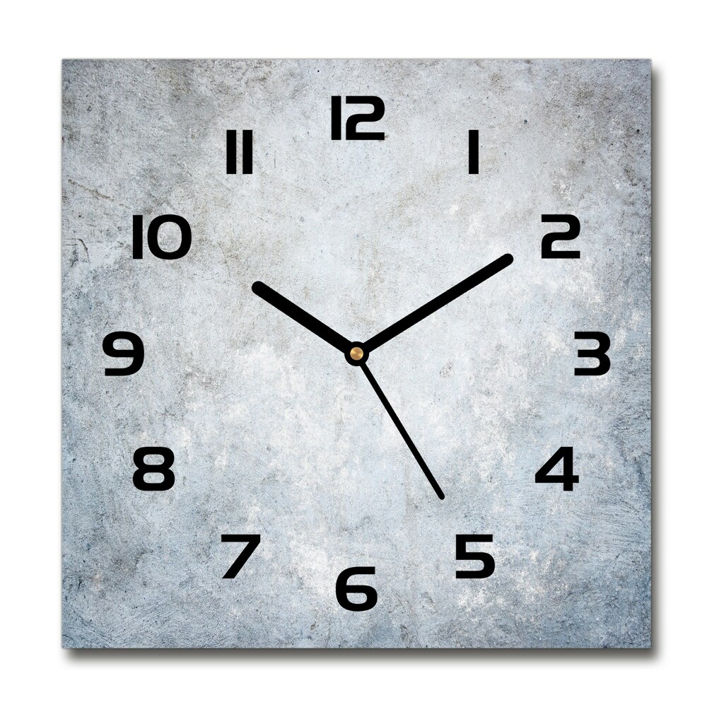 Square wall clock Concrete background