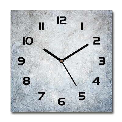 Square wall clock Concrete background