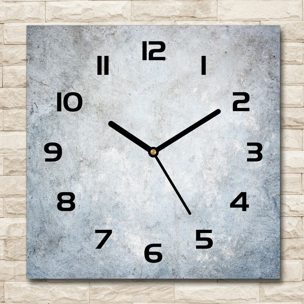 Square wall clock Concrete background