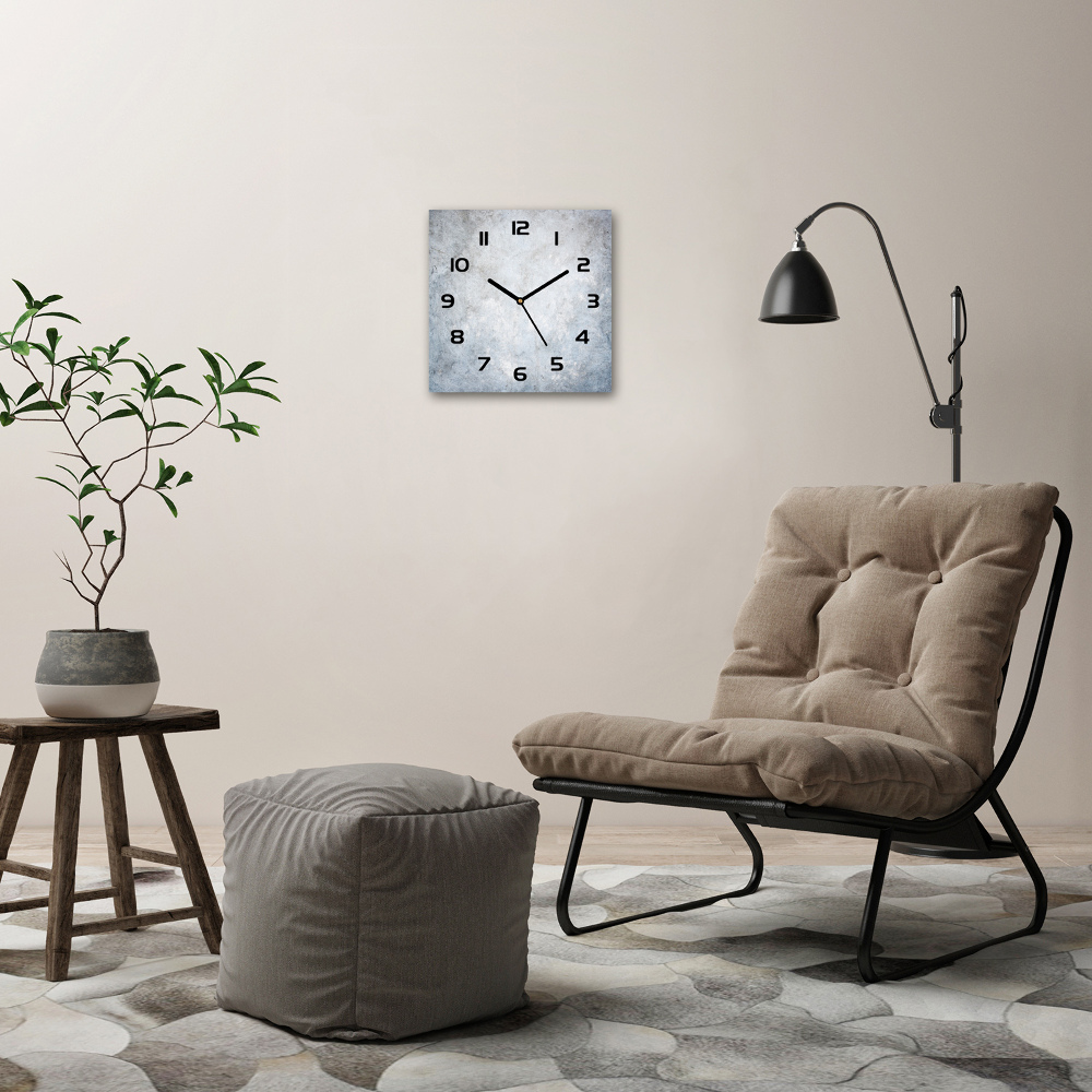 Square wall clock Concrete background