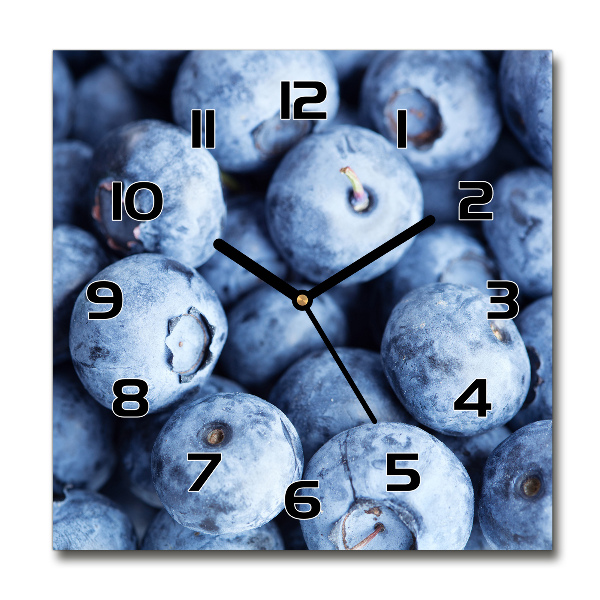 Square wall clock Berries