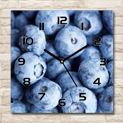 Square wall clock Berries