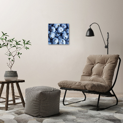 Square wall clock Berries