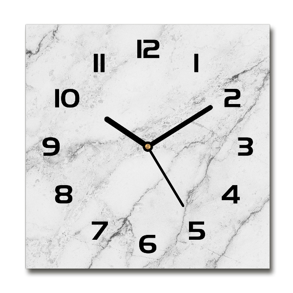 Square wall clock Marble