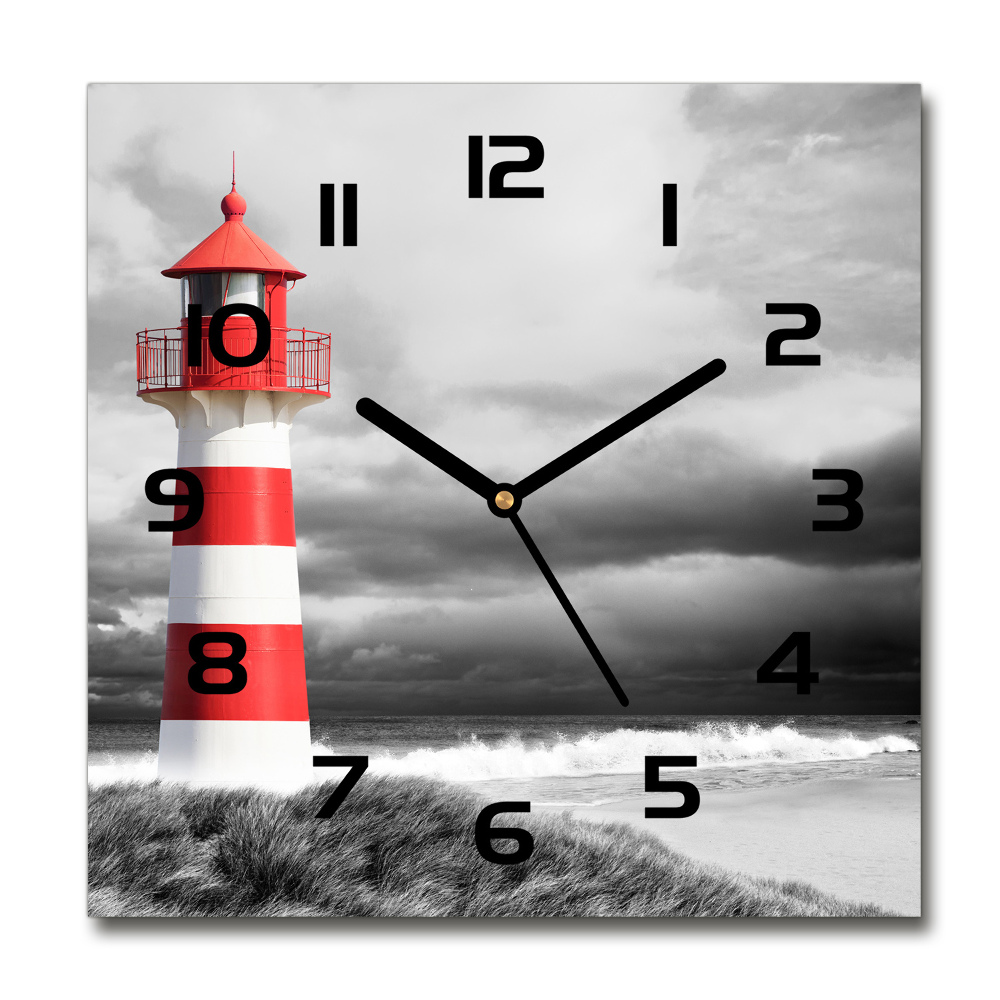 Square kitchen clock Lighthouse