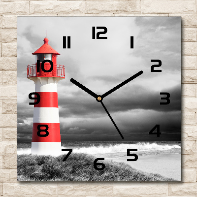 Square kitchen clock Lighthouse