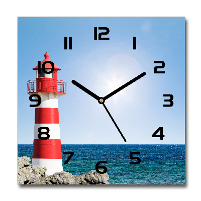 Square kitchen clock Lighthouse