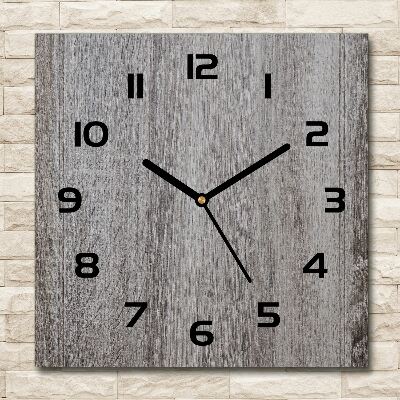 Square wall clock Wood