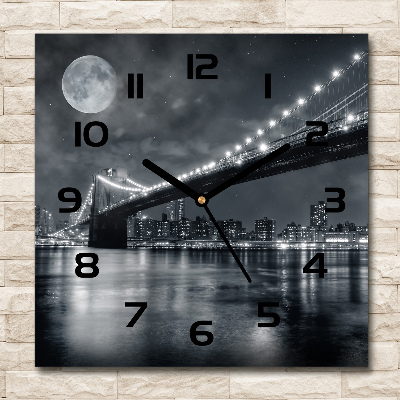 Square kitchen clock Brooklyn bridge