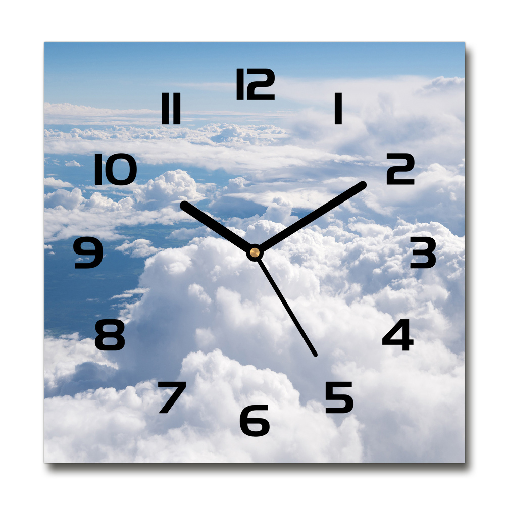 Square wall clock View from the plane