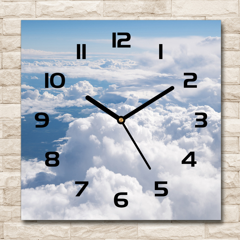 Square wall clock View from the plane