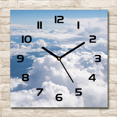 Square wall clock View from the plane