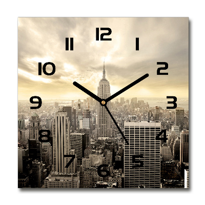 Square kitchen clock Manhattan New York