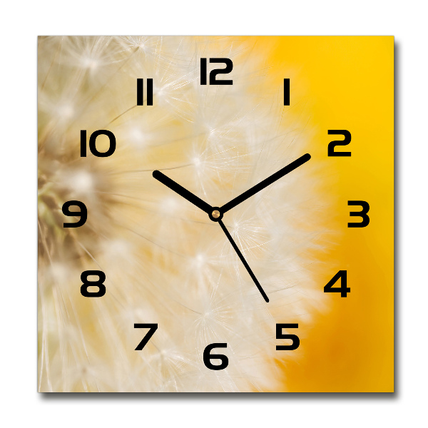 Square wall clock Dandelion