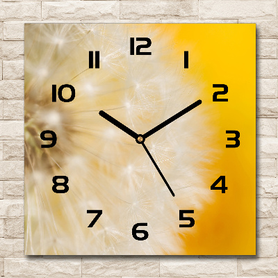 Square wall clock Dandelion