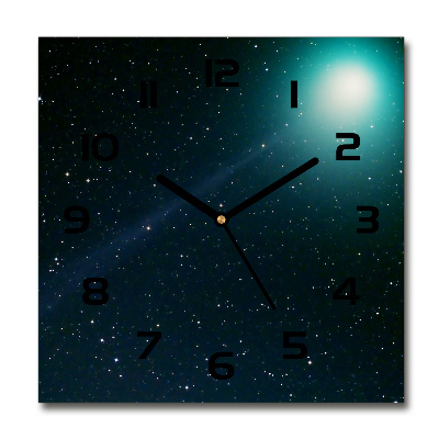 Square wall clock Galaxy