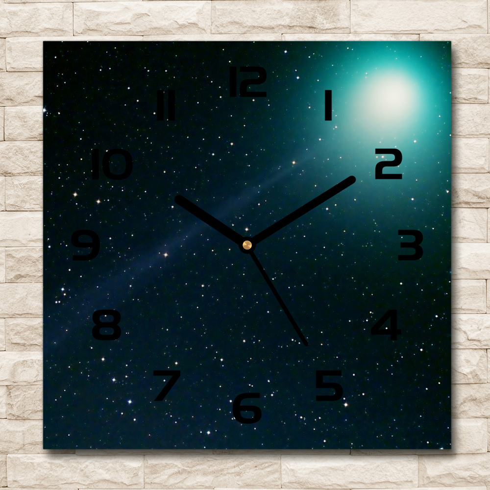 Square wall clock Galaxy