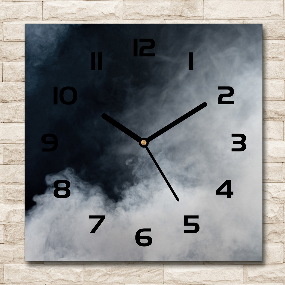 Square wall clock White