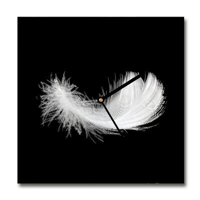 Square wall clock Feather