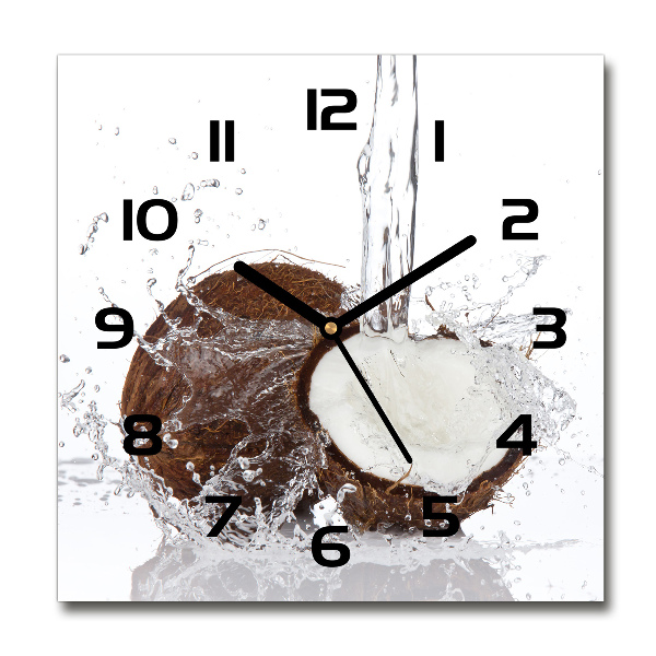 Square wall clock Coconut