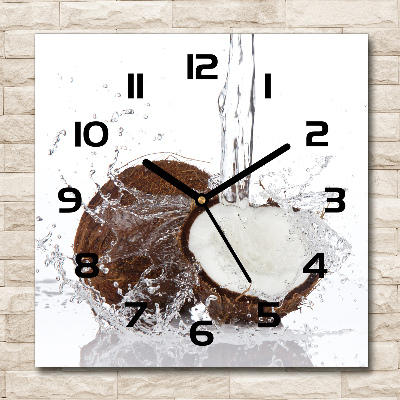 Square wall clock Coconut